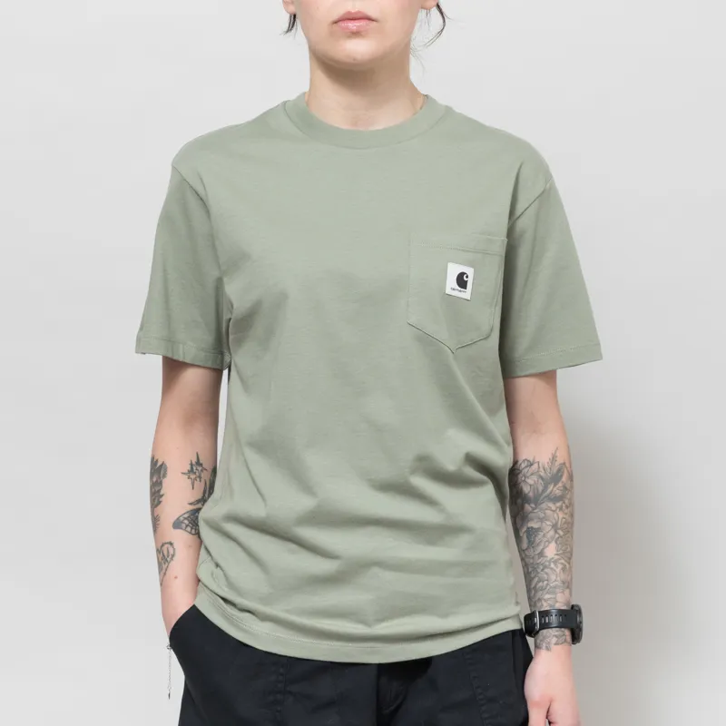 Carhartt WIP Womens Pocket T Shirt Shady Green