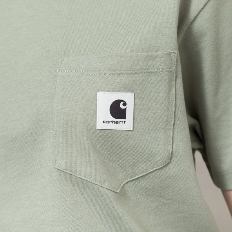 Carhartt WIP Womens Pocket T Shirt Shady Green-5