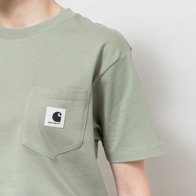 Carhartt WIP Womens Pocket T Shirt Shady Green-4