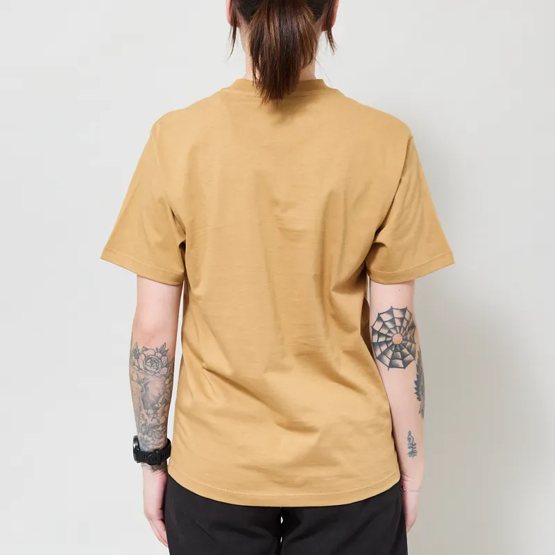 Carhartt WIP Womens Pocket T Shirt WIP Dusty H-2