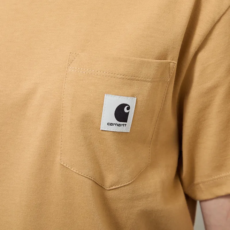 Carhartt WIP Womens Pocket T Shirt WIP Dusty H-4