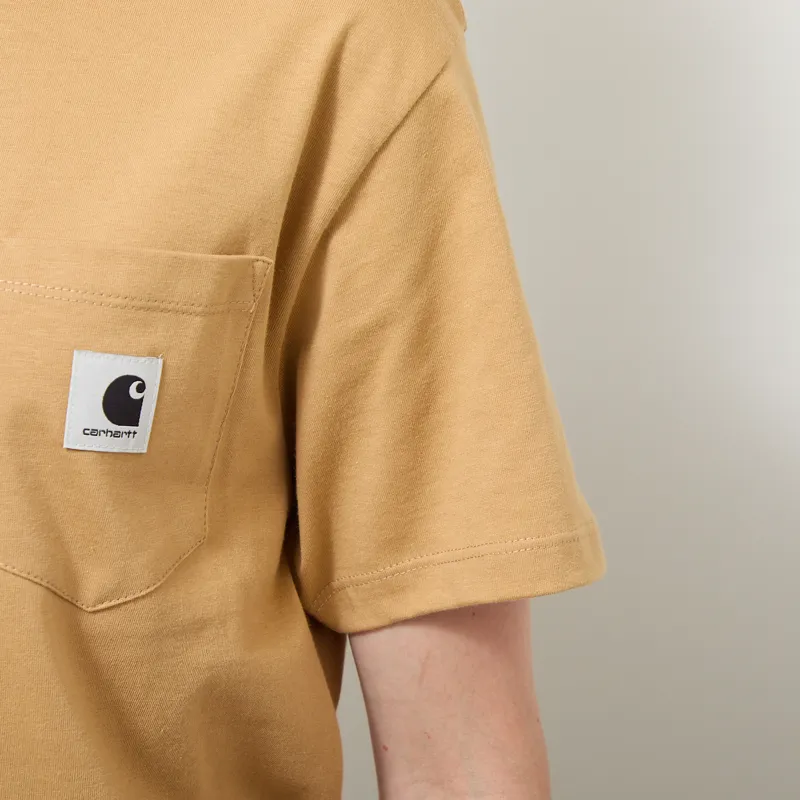 Carhartt WIP Womens Pocket T Shirt WIP Dusty H-5