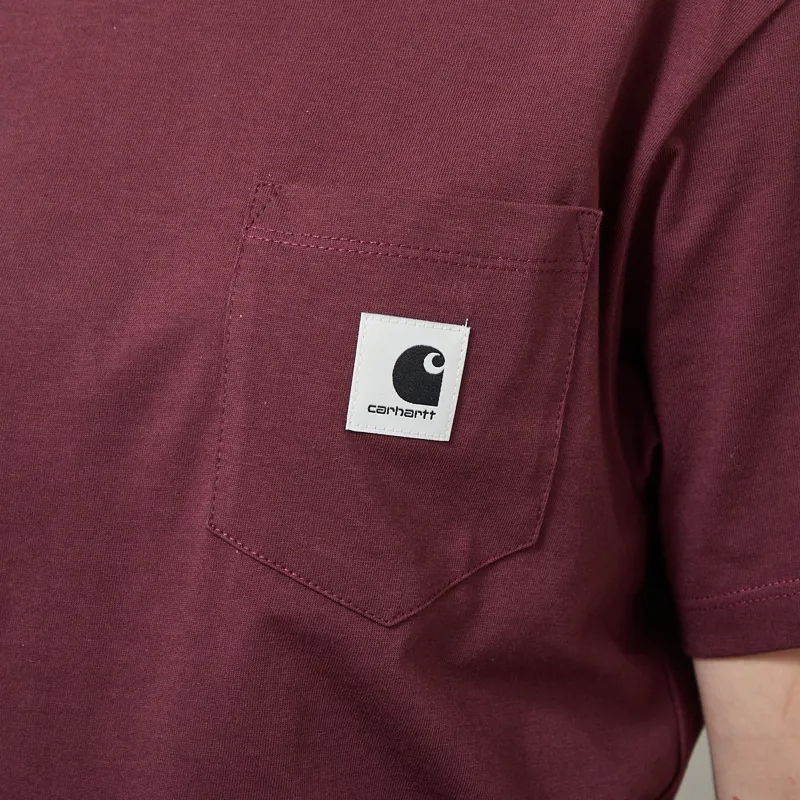 Carhartt WIP Womens Pocket T Shirt Amarone-4