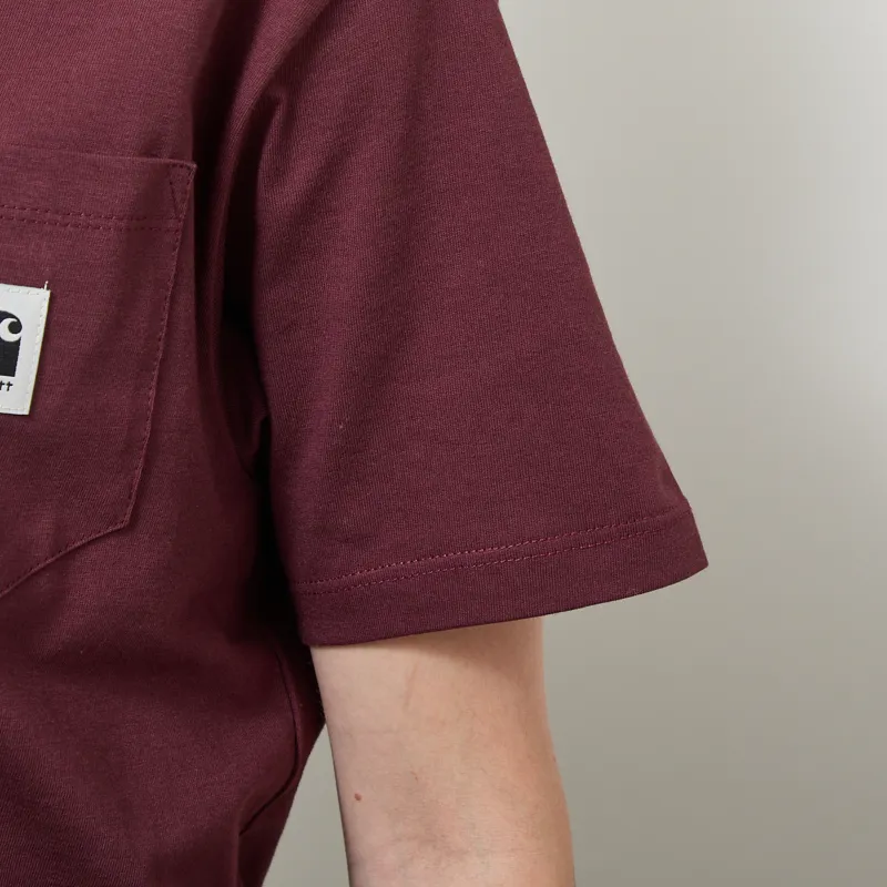 Carhartt WIP Womens Pocket T Shirt Amarone-5