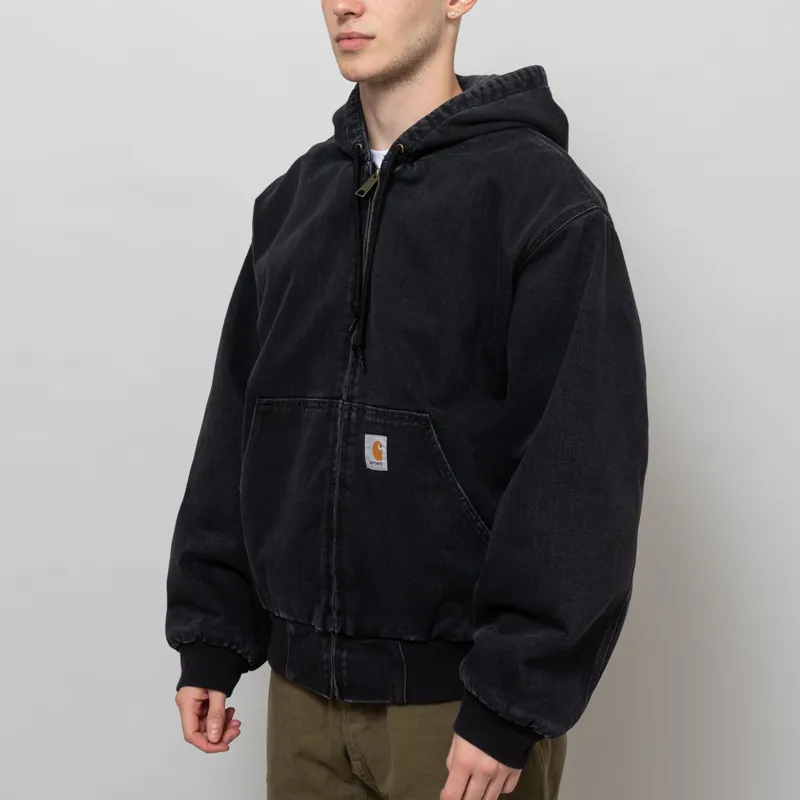 Carhartt WIP OG Active Jacket Black Stonewashed-1