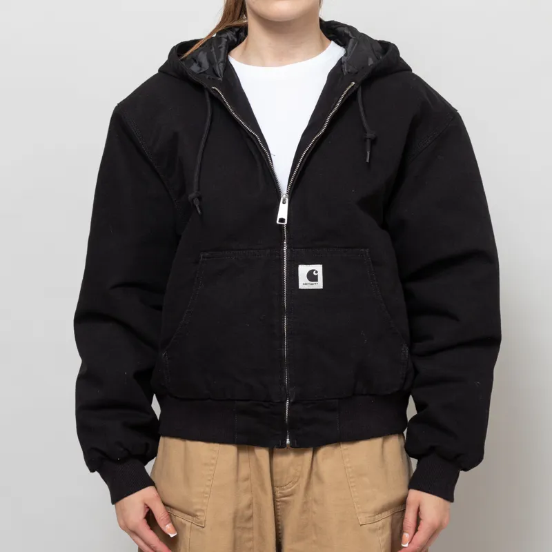 Carhartt WIP Womens OG Active Jacket Black Rinsed