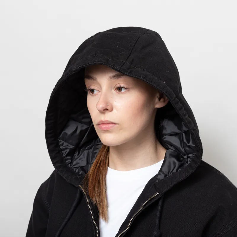 Carhartt WIP Womens OG Active Jacket Black Rinsed-6