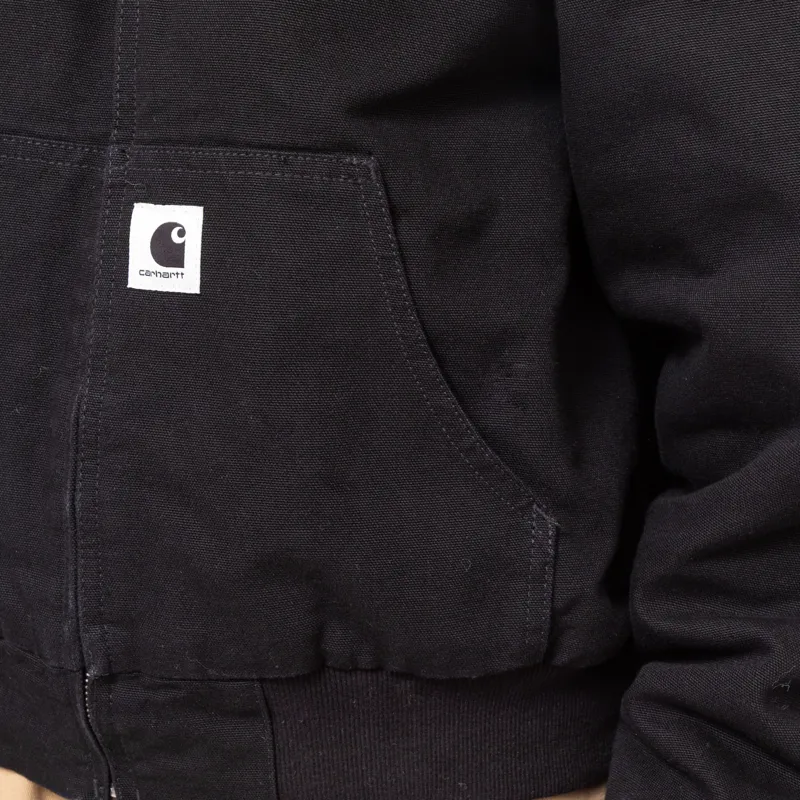 Carhartt WIP Womens OG Active Jacket Black Rinsed-8
