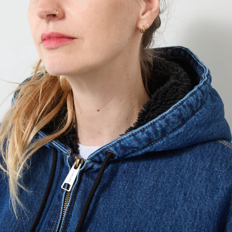 Carhartt WIP Womens OG Active Jacket Blue Stone Washed-3