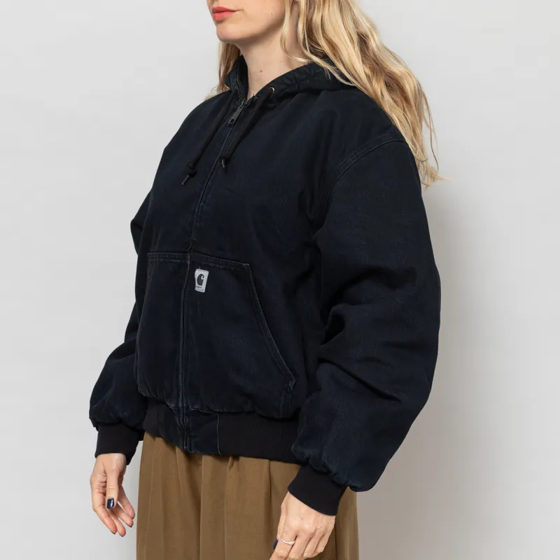 Carhartt WIP Womens OG Active Jacket Blue Midnight Wash-2