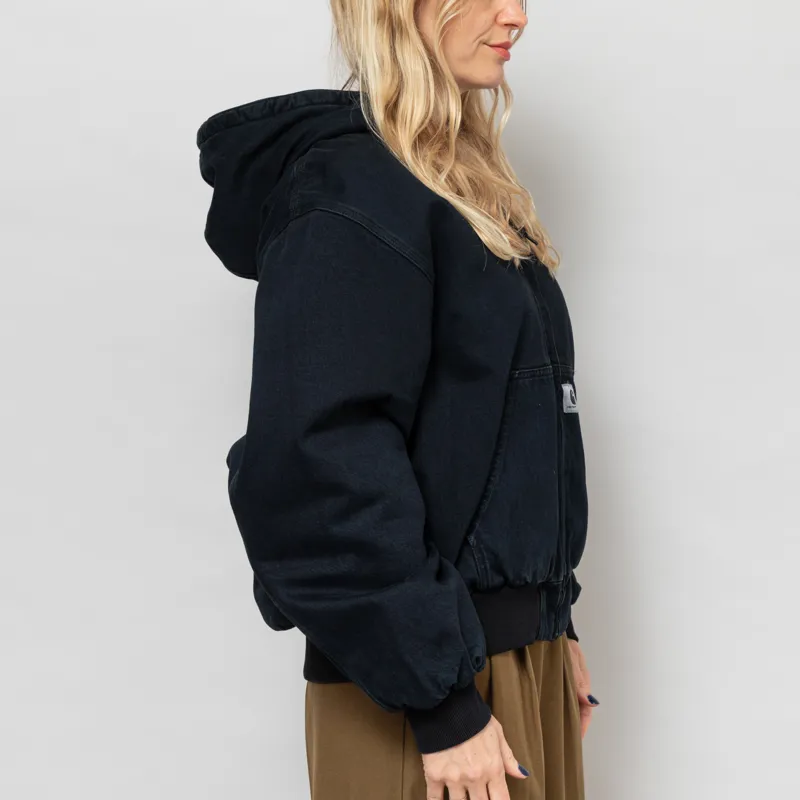 Carhartt WIP Womens OG Active Jacket Blue Midnight Wash-5