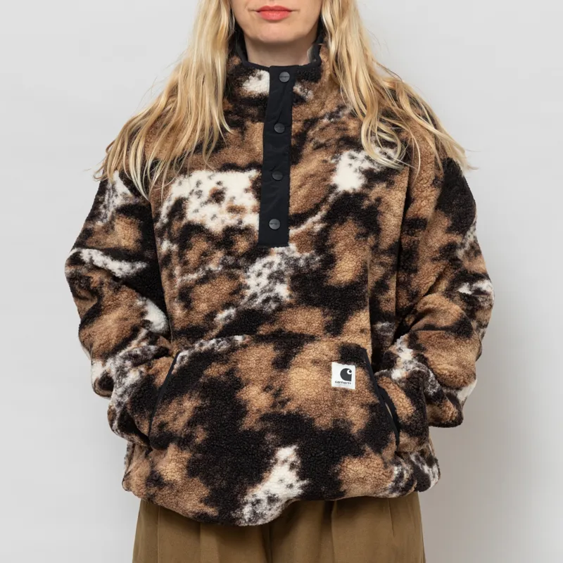 Carhartt WIP Womens Elliot High Neck Liner Wild Dog Jacquard Black-1