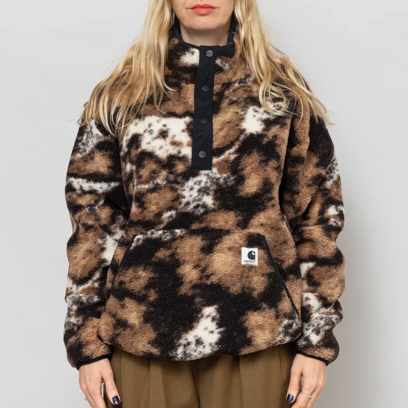 Carhartt WIP Womens Elliot High Neck Liner Wild Dog Jacquard Black