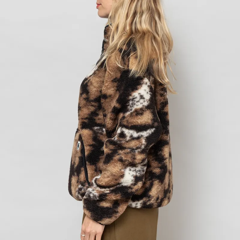 Carhartt WIP Womens Elliot High Neck Liner Wild Dog Jacquard Black-3