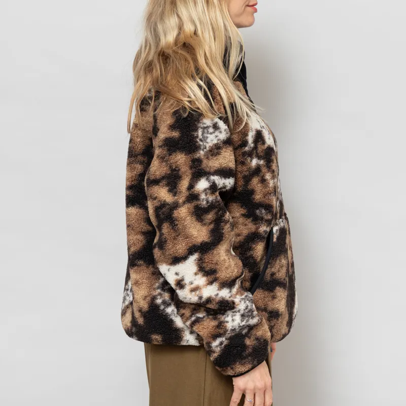 Carhartt WIP Womens Elliot High Neck Liner Wild Dog Jacquard Black-5