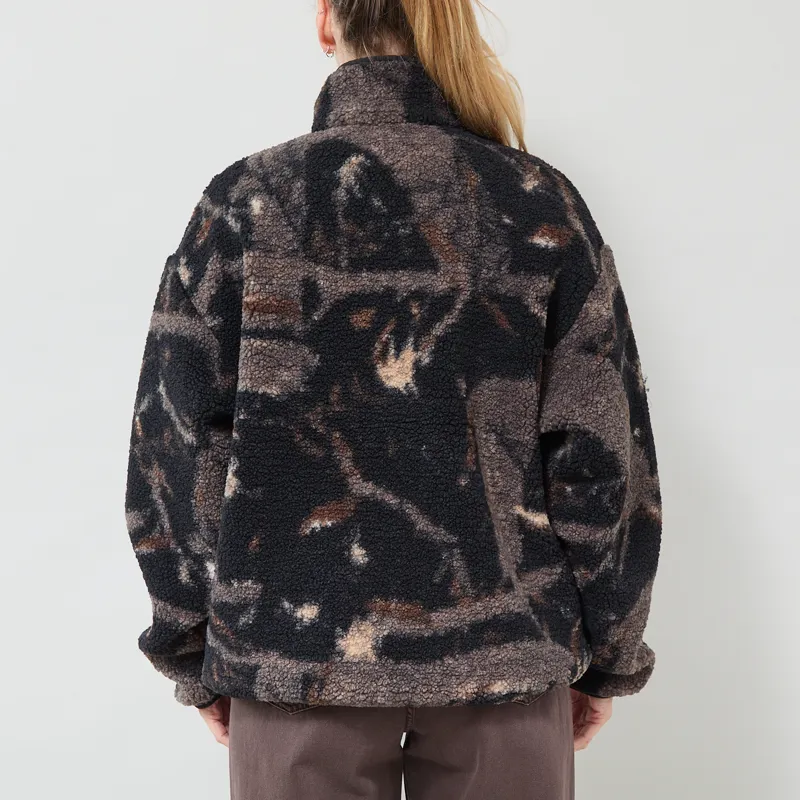 Carhartt WIP Womens Elliot High Neck Liner Camo Feather Tree Black-2