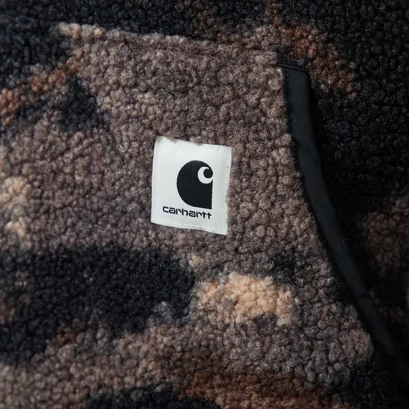 Carhartt WIP Womens Elliot High Neck Liner Camo Feather Tree Black-8