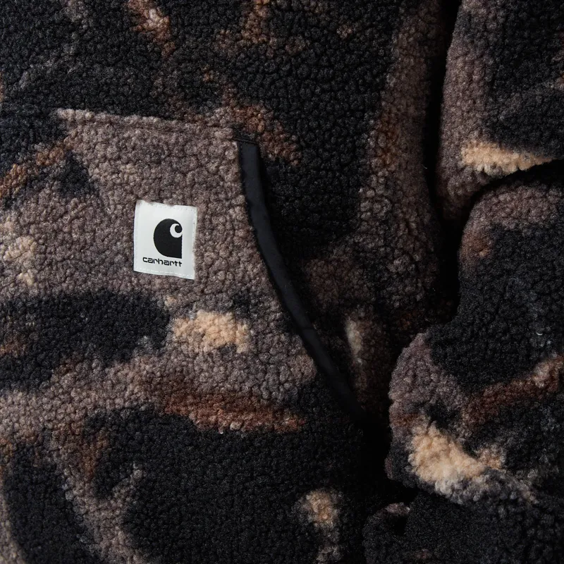 Carhartt WIP Womens Elliot High Neck Liner Camo Feather Tree Black-6