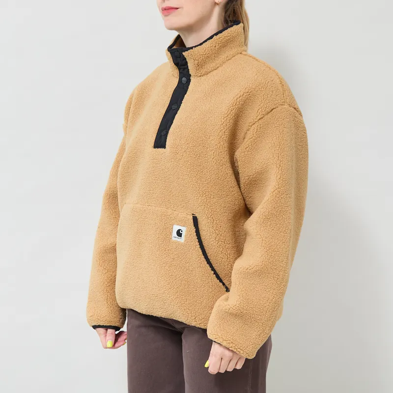 Carhartt WIP Womens Elliot High Neck Liner WIP Dusty H Black-1