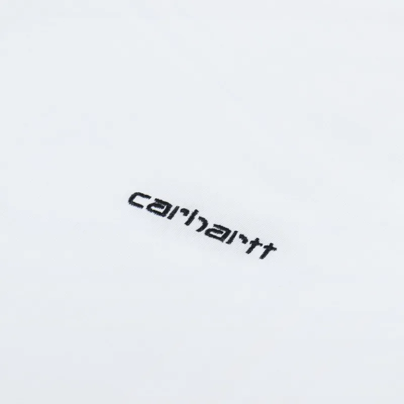 Carhartt WIP Womens Script Embroidery T Shirt White Black-6