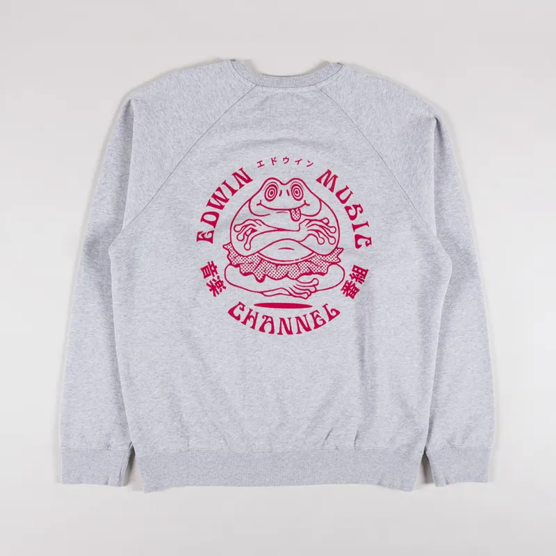 Edwin Music Channel Sweat Grey Marl