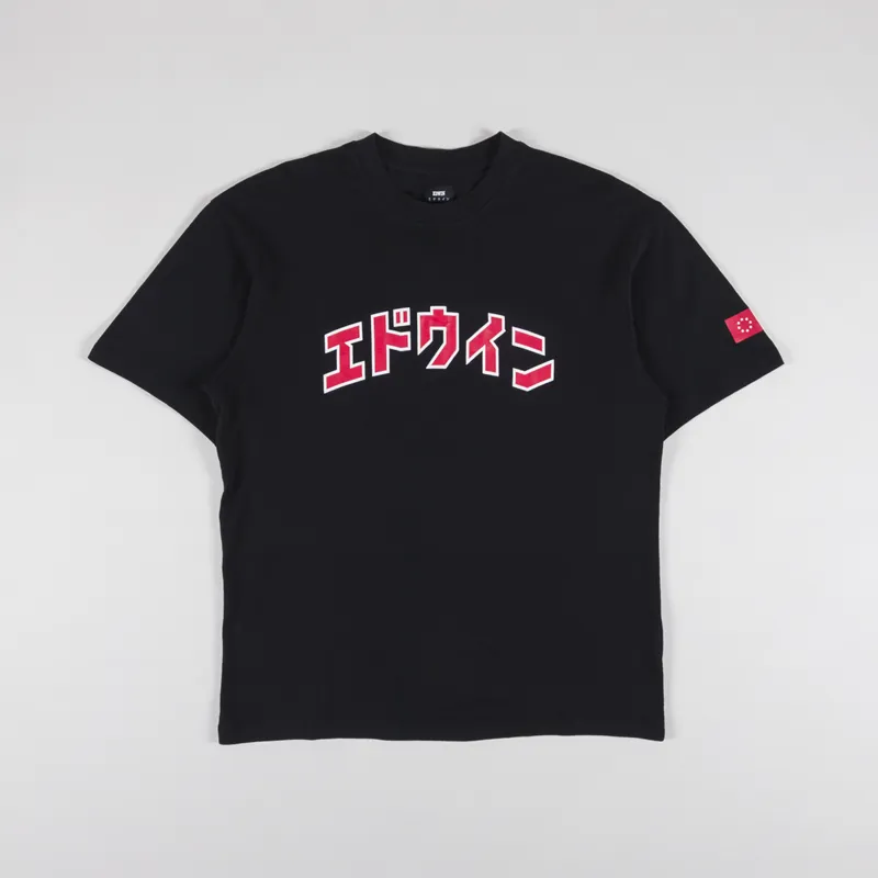 Edwin Katakana Retro T Shirt Black