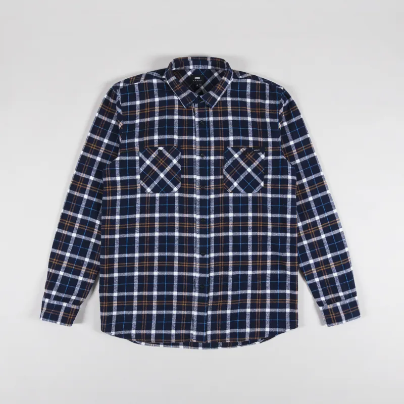 Edwin Labour Shirt Navy Blue