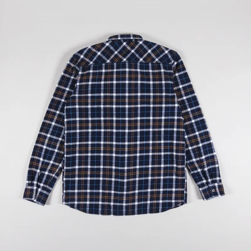 Edwin Labour Shirt Navy Blue-1