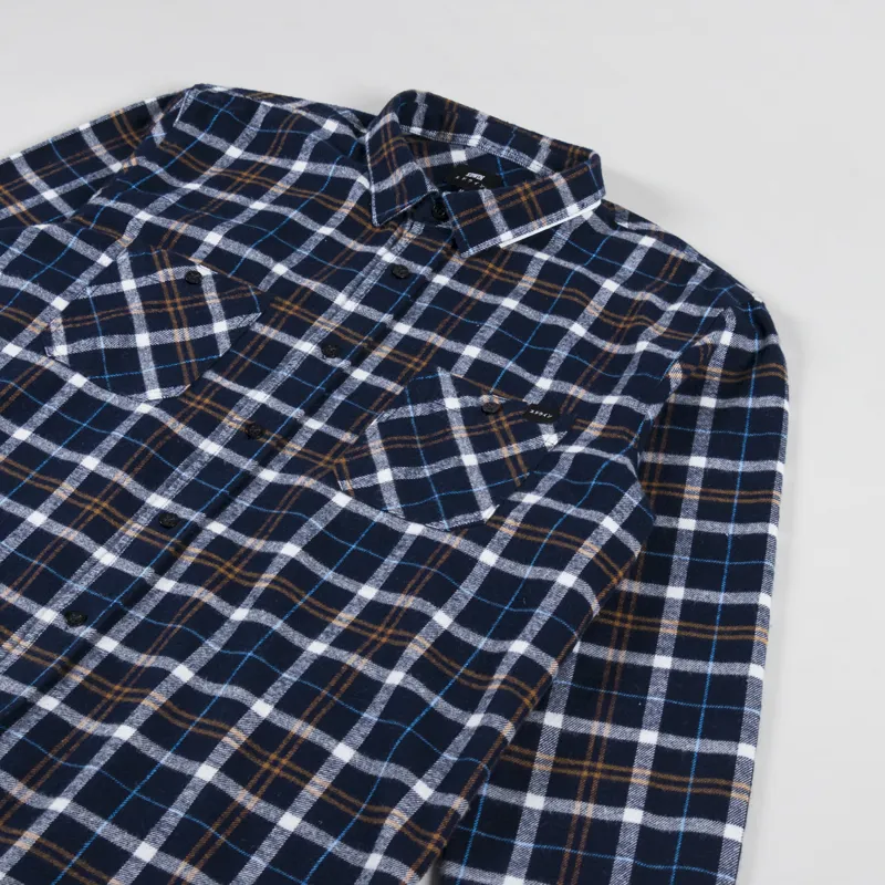 Edwin Labour Shirt Navy Blue-2