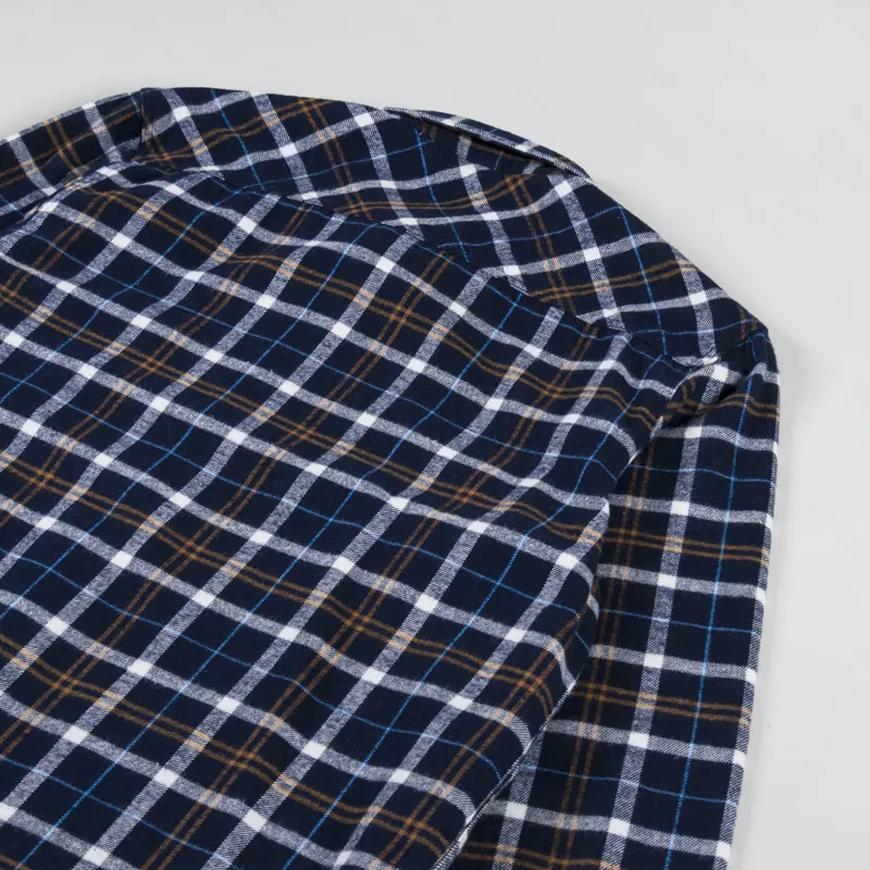 Edwin Labour Shirt Navy Blue-3