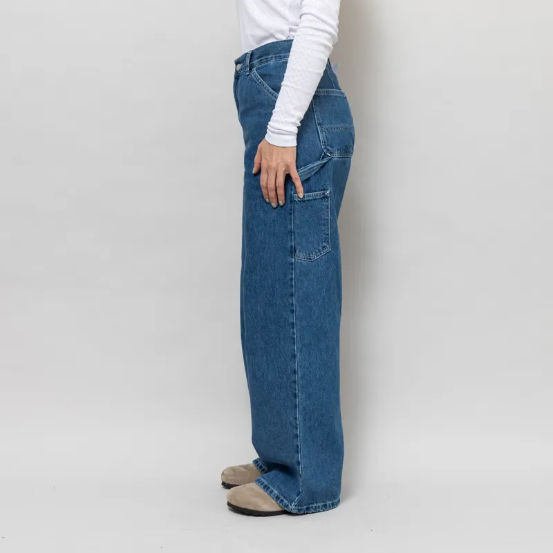 Carhartt WIP Womens Jens Pants Blue Heavy Stonewashed-2