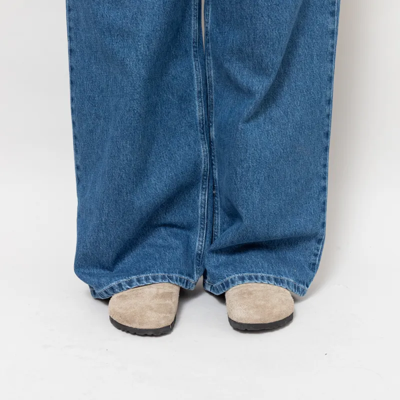 Carhartt WIP Womens Jens Pants Blue Heavy Stonewashed-5