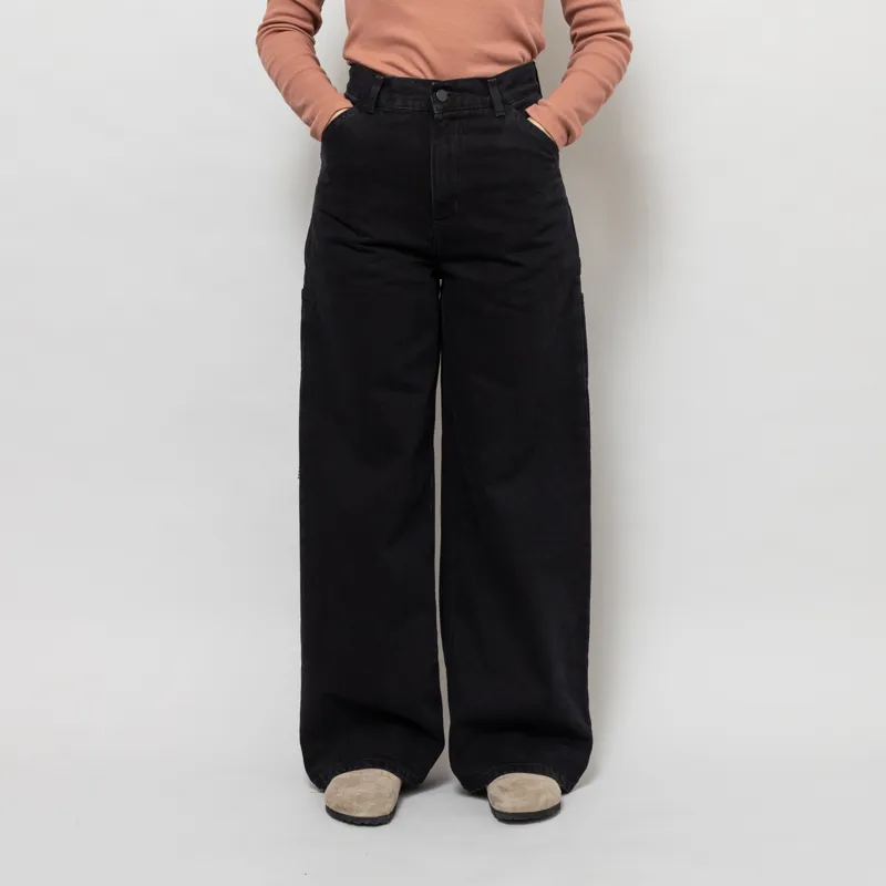 Carhartt WIP Womens Jens Pants Black Stone Washed-1