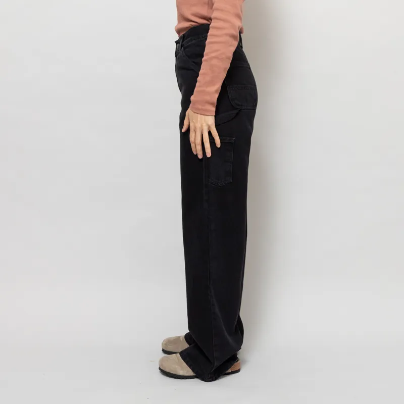 Carhartt WIP Womens Jens Pants Black Stone Washed-3