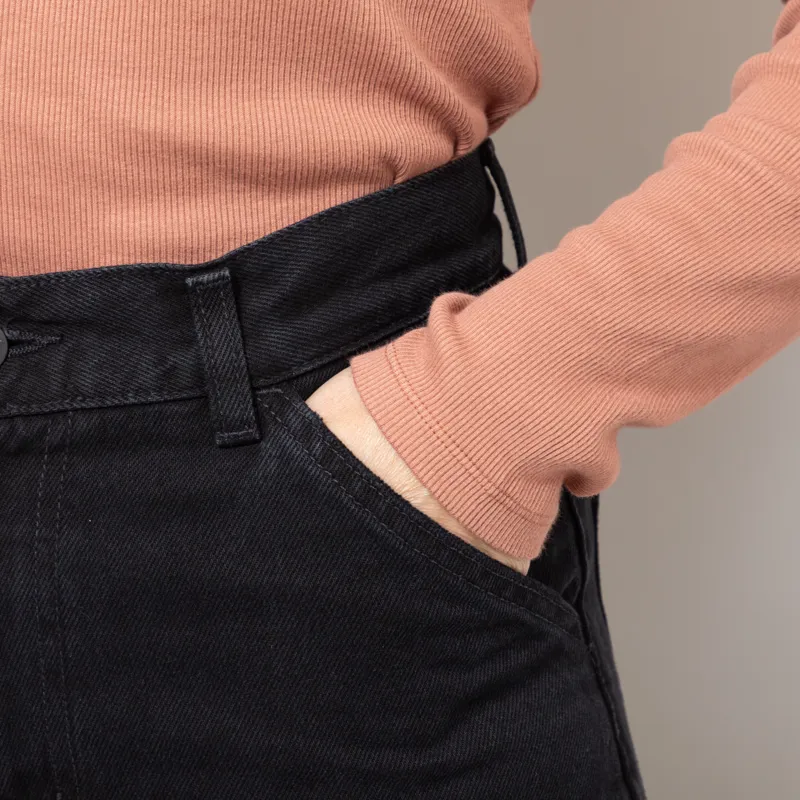 Carhartt WIP Womens Jens Pants Black Stone Washed-12