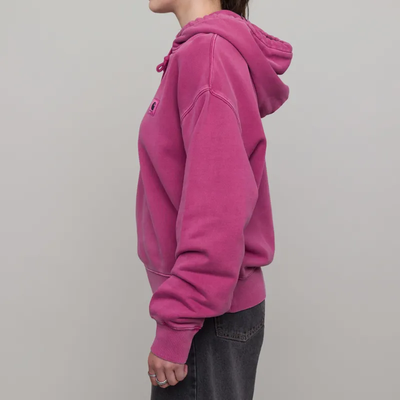Carhartt WIP Womens Hooded Nelson Sweat Magenta-3