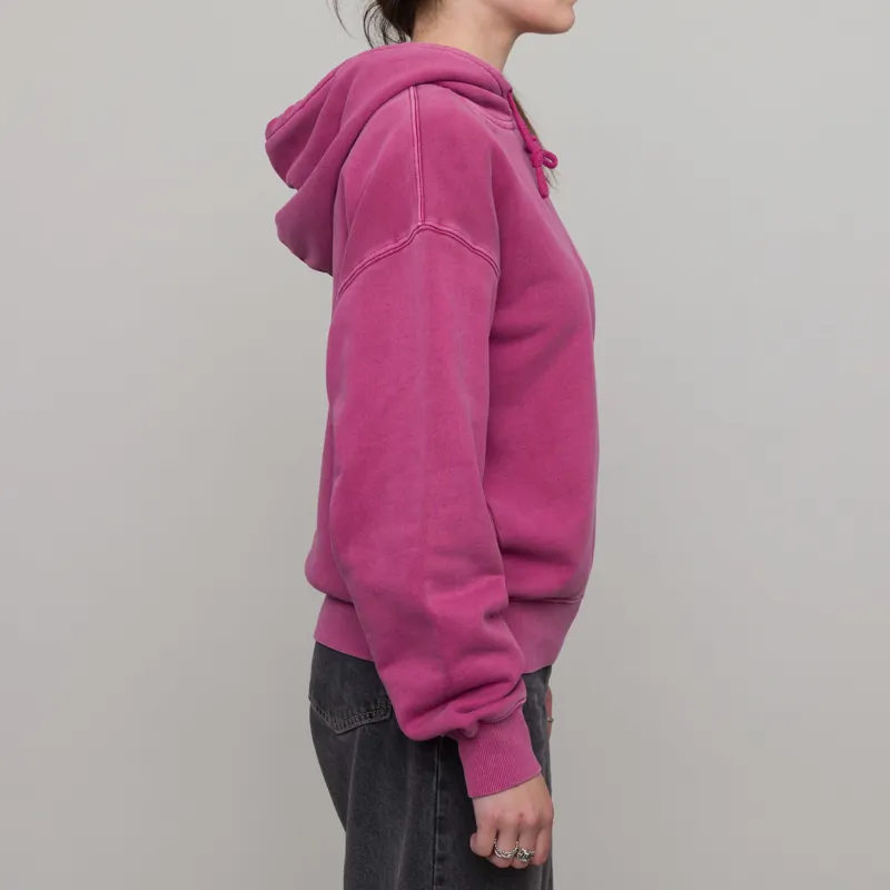 Carhartt WIP Womens Hooded Nelson Sweat Magenta-5