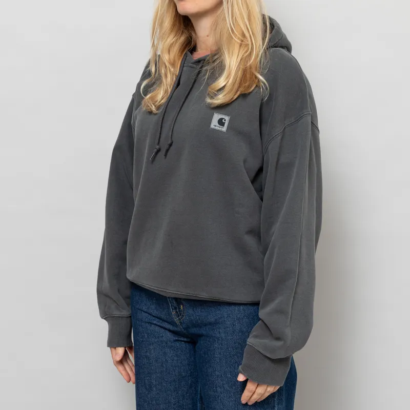 Carhartt WIP Womens Hooded Nelson Sweat Black-1