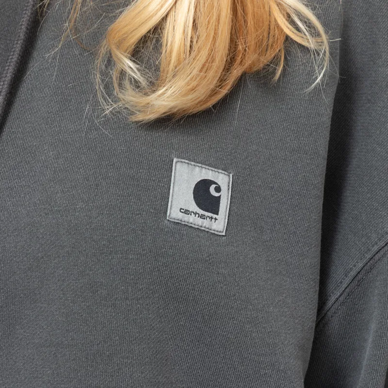 Carhartt WIP Womens Hooded Nelson Sweat Black-7