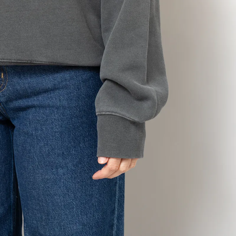 Carhartt WIP Womens Hooded Nelson Sweat Black-6