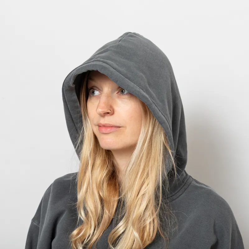 Carhartt WIP Womens Hooded Nelson Sweat Black-5