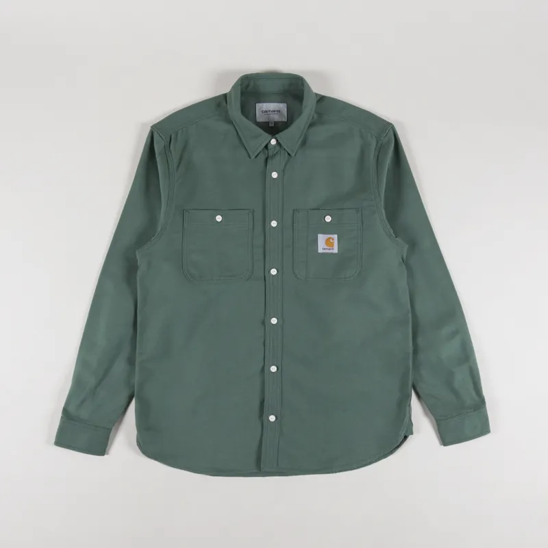 Carhartt WIP Long Sleeve Clink Shirt Duck Green