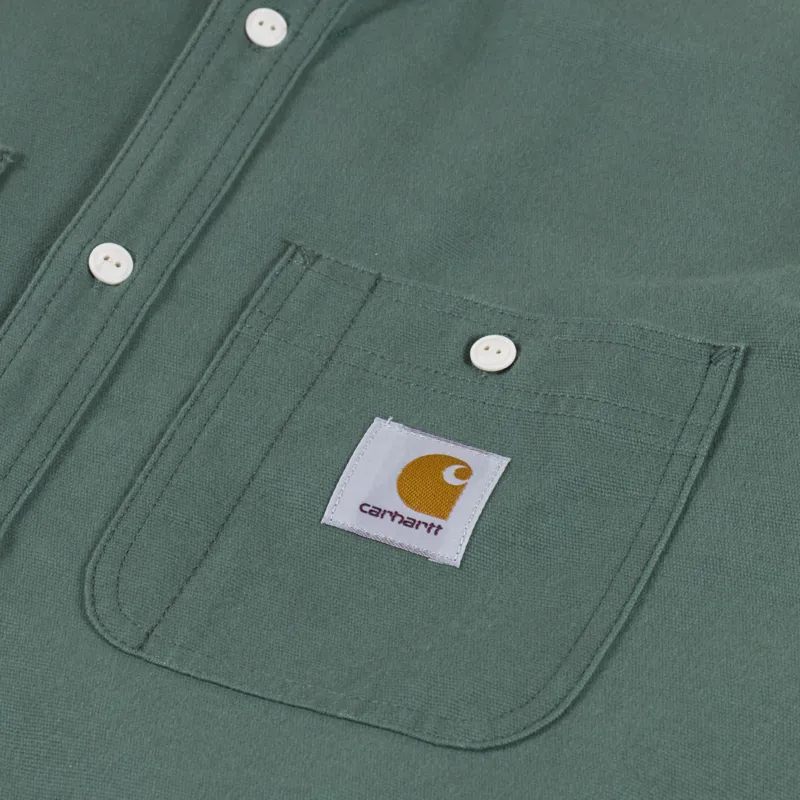 Carhartt WIP Long Sleeve Clink Shirt Duck Green-4
