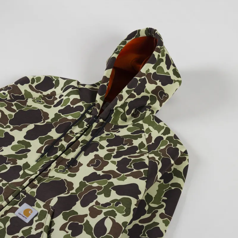 Carhartt WIP Car-Lux Hooded Jacket Camo Duck Green Turmeric-3