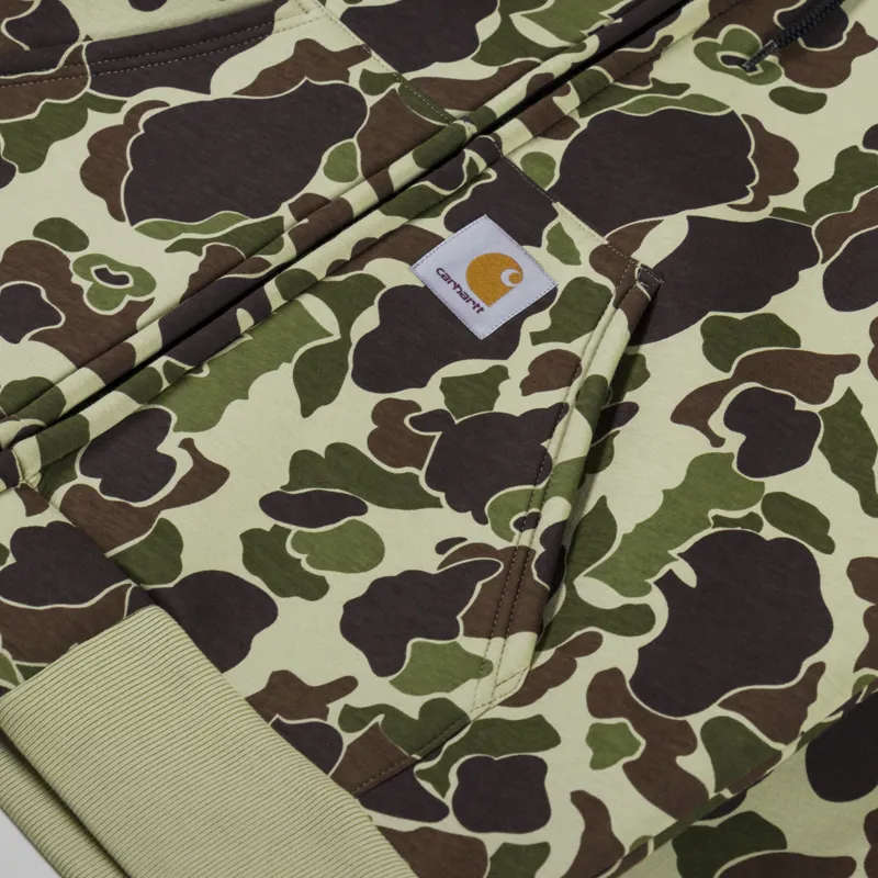 Carhartt WIP Car-Lux Hooded Jacket Camo Duck Green Turmeric-7