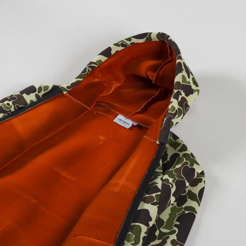Carhartt WIP Car-Lux Hooded Jacket Camo Duck Green Turmeric-4