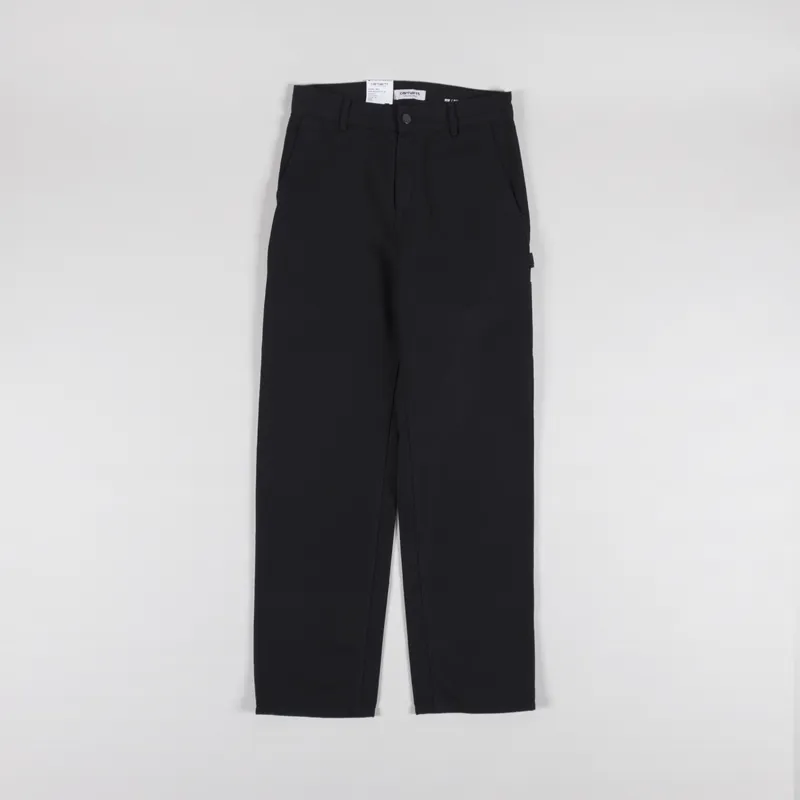 Carhartt WIP Womens Pierce Pant Straight Black Rinsed-1