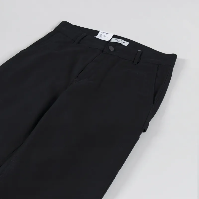 Carhartt WIP Womens Pierce Pant Straight Black Rinsed-4