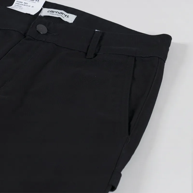 Carhartt WIP Womens Pierce Pant Straight Black Rinsed-8