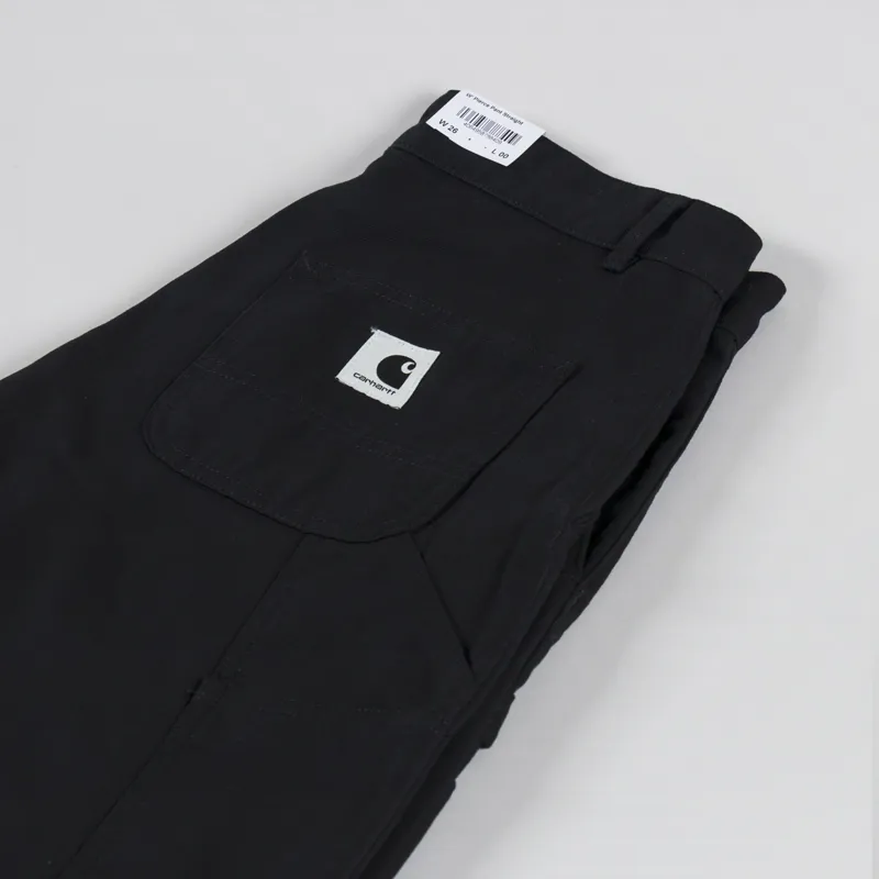 Carhartt WIP Womens Pierce Pant Straight Black Rinsed-5